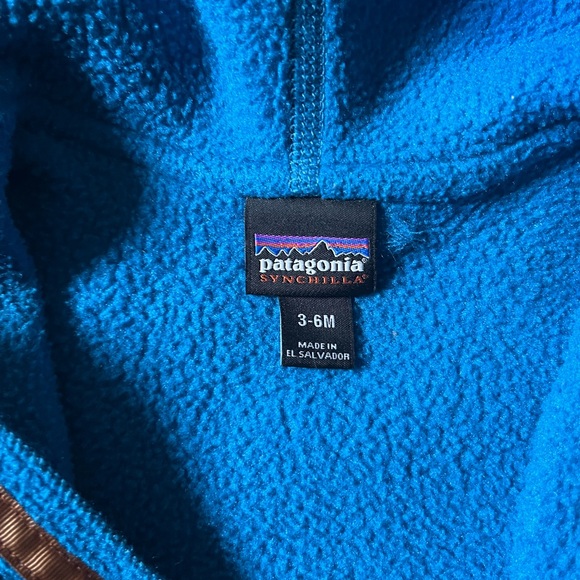 Patagonia Blue Fleece Hoodie - Picture 2 of 4